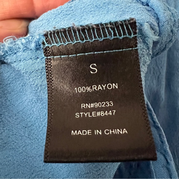 LA Hearts Blue Crop Top Size S - Picture 6 of 6